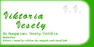 viktoria vesely business card